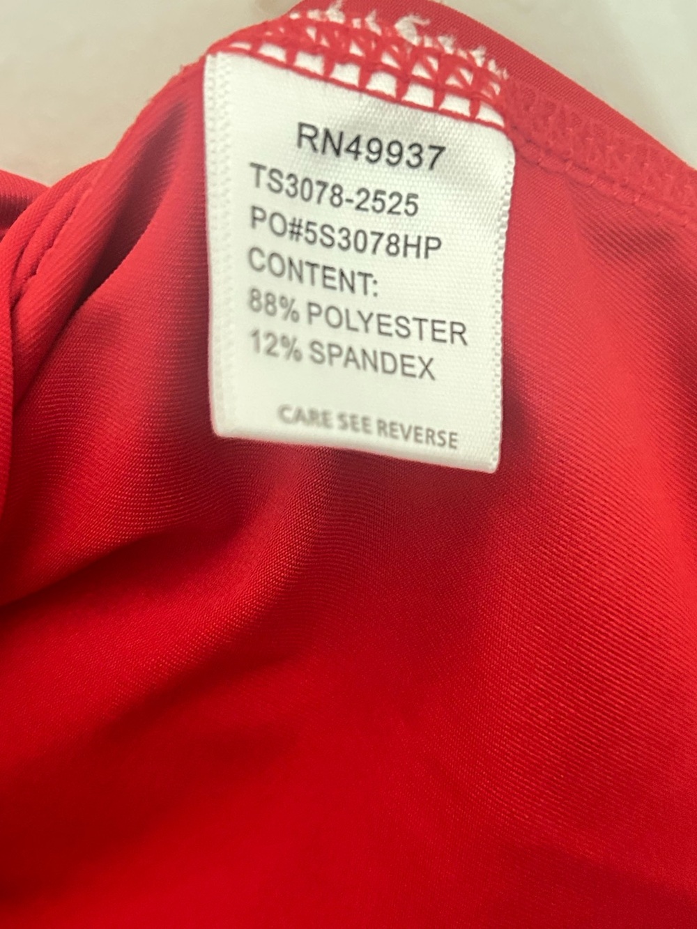 Tail Red Tank Top Size XL - Picture 6 of 7